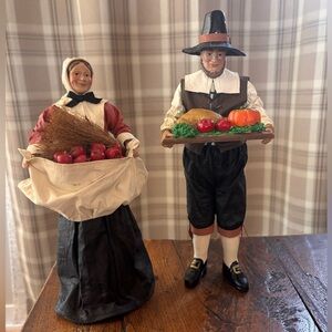 Midwest Importers of Cannon Falls Thanksgiving Pilgrims (Man and Woman)